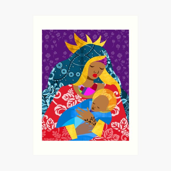 Virgin Mary and Child Art Print