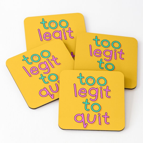 Item preview, too legit to quit designed and sold by PINC RABBIT.