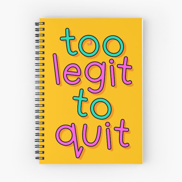 Item preview, too legit to quit designed and sold by PINC RABBIT.