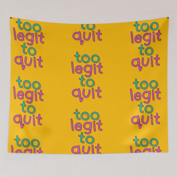Item preview, too legit to quit designed and sold by PINC RABBIT.