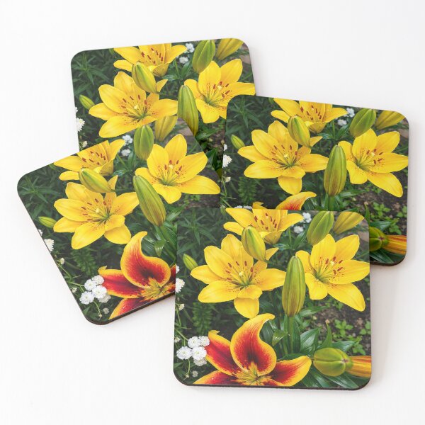 Item preview, Radiant Yellow and Orange Lilies - Garden Bloom designed and sold by Dreamy Armine Art.