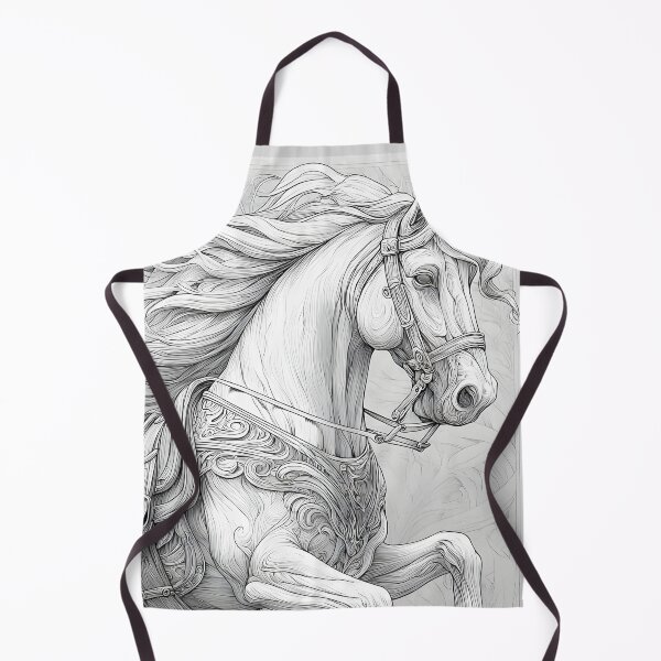 Item preview, Ornate Rocking Horse Vintage Gothic Linework designed and sold by Shoot-The-Moon.