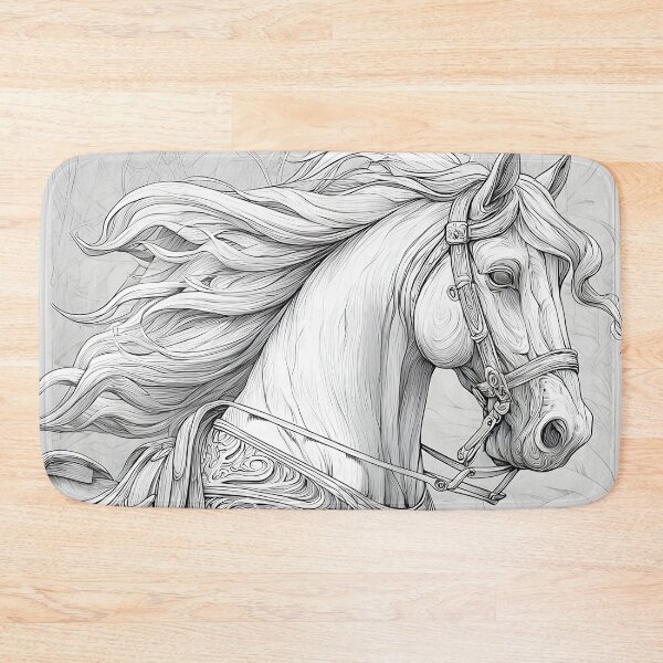 Item preview, Ornate Rocking Horse Vintage Gothic Linework designed and sold by Shoot-The-Moon.