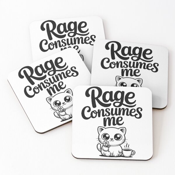 Item preview, Cute Cat Rage Consumes Me - This design is perfect for cat lovers with humor and introverts who hide chaos behind an adorable face.  designed and sold by ZyziowskyArt.