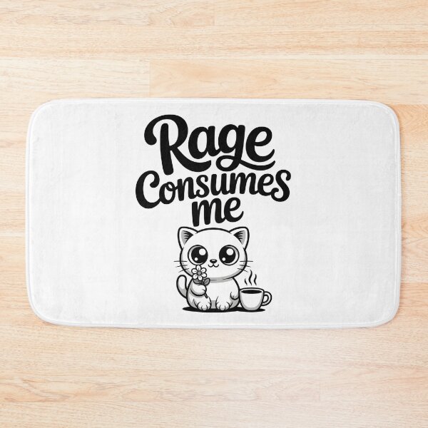 Item preview, Cute Cat Rage Consumes Me - This design is perfect for cat lovers with humor and introverts who hide chaos behind an adorable face.  designed and sold by ZyziowskyArt.