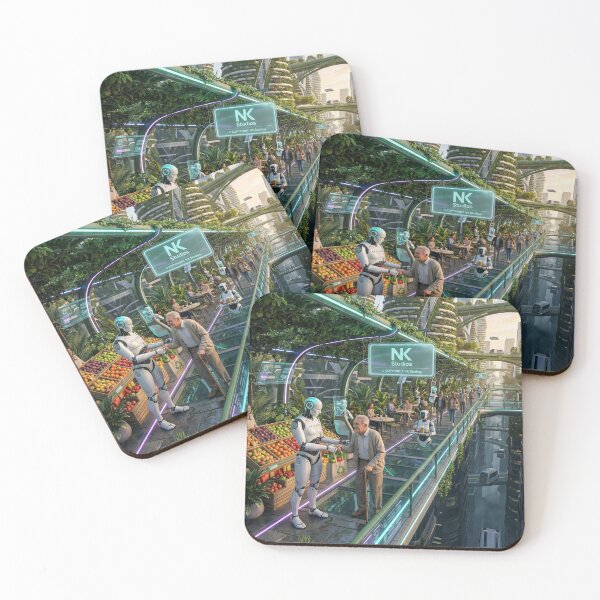 Item preview, NK Studios Shopping on a green utopia bridge designed and sold by NK-Studios .