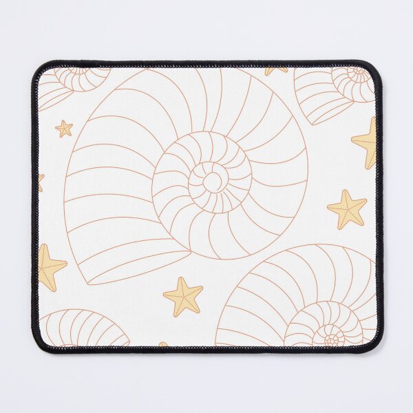 Item preview, Coral Nautilus Shell Pattern – Coastal Ocean Minimalist Seashell & Starfish Aesthetic Design designed and sold by SurfaceLab.