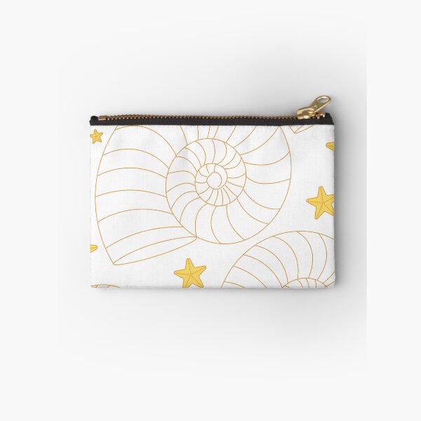 Item preview, Orange Nautilus Shell Pattern – Coastal Ocean Minimalist Seashell & Starfish Aesthetic Design designed and sold by SurfaceLab.