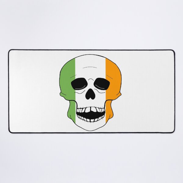 Item preview, Irish Flag Skull designed and sold by Sartoris Art.