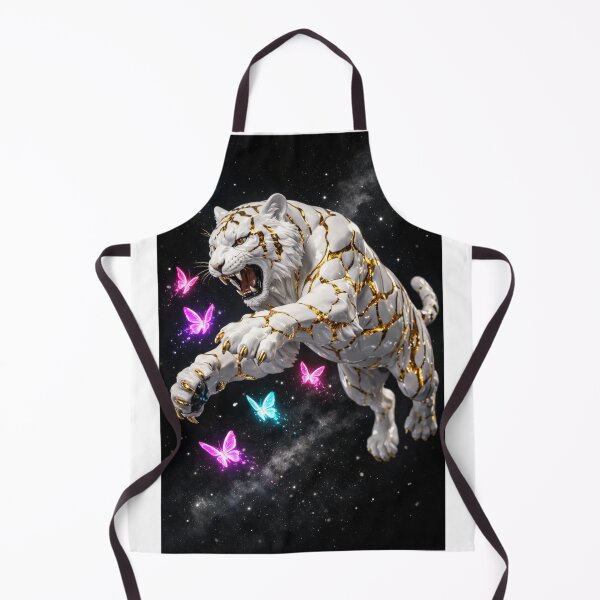 Item preview, Kintsugi Porcelain Tiger: Celestial Golden Pounce designed and sold by Green Seeker.