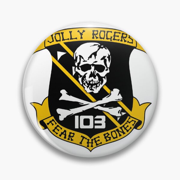 Item preview, VFA-103 Jolly Rogers Fear the Bones Military Shield Insignia designed and sold by CharlieDesings.