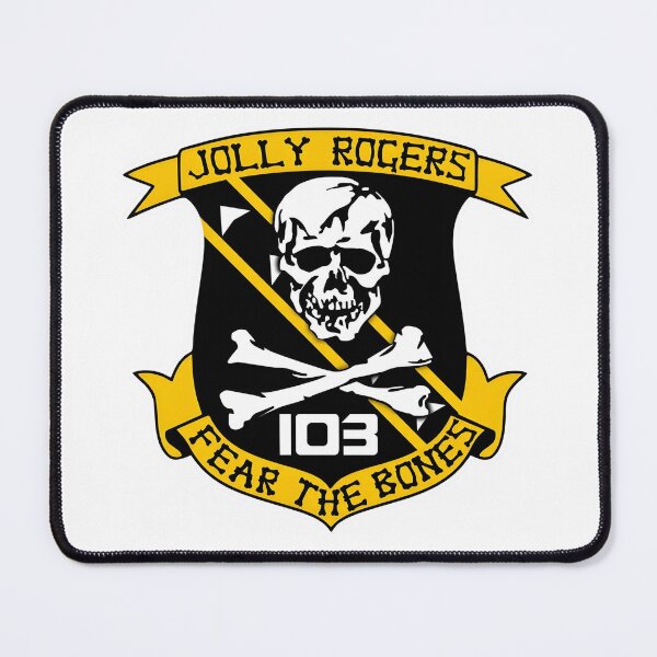 Item preview, VFA-103 Jolly Rogers Fear the Bones Military Shield Insignia designed and sold by CharlieDesings.
