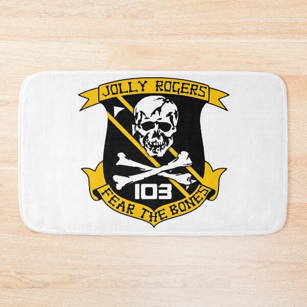 Item preview, VFA-103 Jolly Rogers Fear the Bones Military Shield Insignia designed and sold by CharlieDesings.