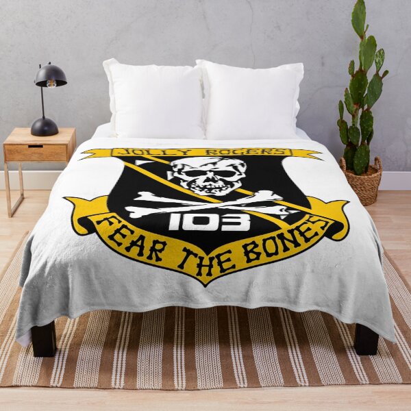 Item preview, VFA-103 Jolly Rogers Fear the Bones Military Shield Insignia designed and sold by CharlieDesings.