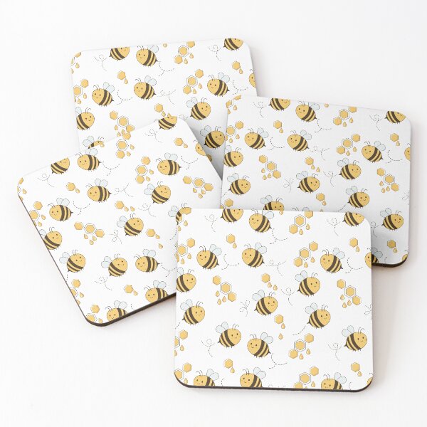 Item preview, Minimal Bees and Honey Pattern Design designed and sold by BetweenForms.