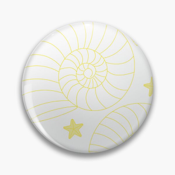 Item preview, Yellow Nautilus Shell Pattern – Coastal Ocean Minimalist Seashell & Starfish Aesthetic Design designed and sold by SurfaceLab.