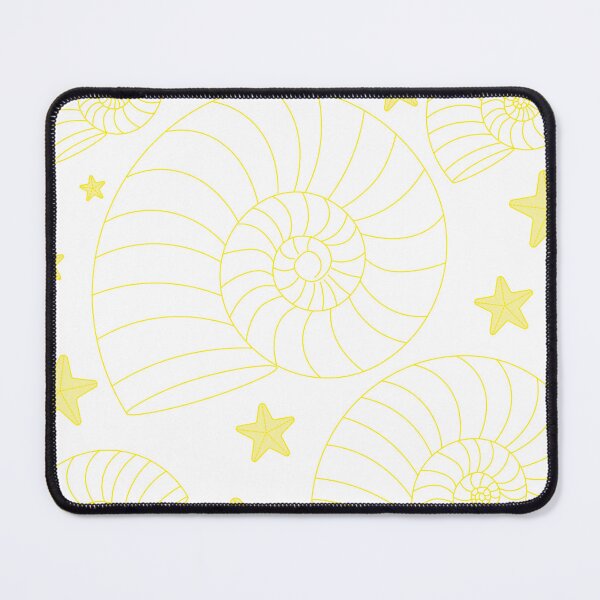 Item preview, Yellow Nautilus Shell Pattern – Coastal Ocean Minimalist Seashell & Starfish Aesthetic Design designed and sold by SurfaceLab.