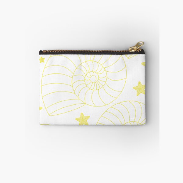 Item preview, Yellow Nautilus Shell Pattern – Coastal Ocean Minimalist Seashell & Starfish Aesthetic Design designed and sold by SurfaceLab.