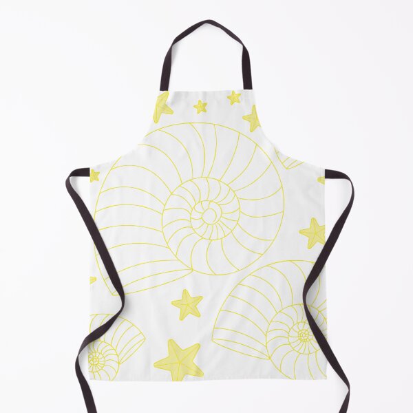 Item preview, Yellow Nautilus Shell Pattern – Coastal Ocean Minimalist Seashell & Starfish Aesthetic Design designed and sold by SurfaceLab.