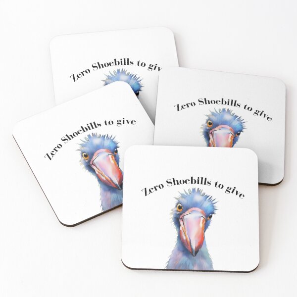 Item preview, Watercolor Cartoon Shoebill with funny pun designed and sold by MamaBsGifts25.