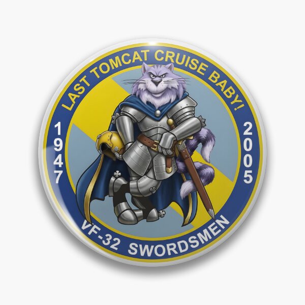 Item preview, VF-32 Swordsmen Last Tomcat Cruise Commemorative Knight Patch designed and sold by CharlieDesings.