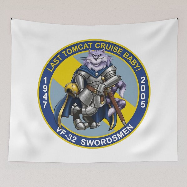Item preview, VF-32 Swordsmen Last Tomcat Cruise Commemorative Knight Patch designed and sold by CharlieDesings.
