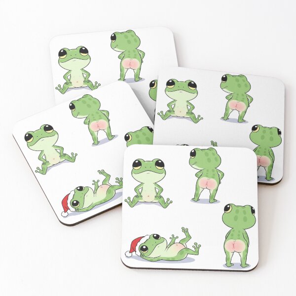 Item preview, Illustration Collection: Funny Anthropomorphic Frog – Kawaii Style designed and sold by Tw1nsAIArt.