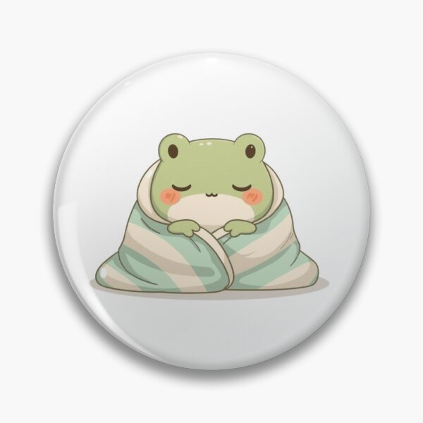Item preview, Cozy Frog in Blanket designed and sold by PastelPaws Atelier.
