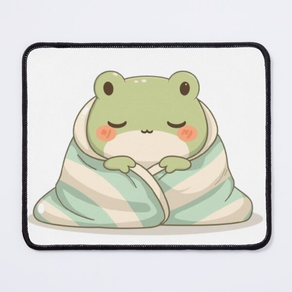 Item preview, Cozy Frog in Blanket designed and sold by PastelPaws Atelier.