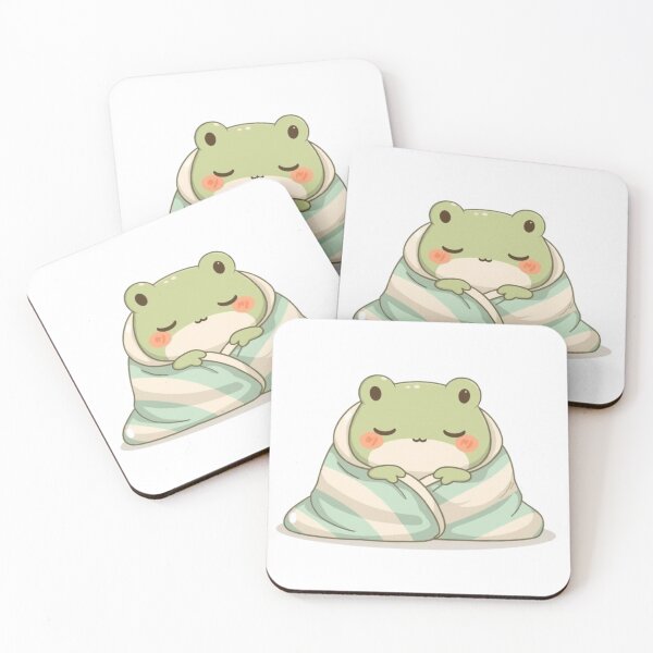 Item preview, Cozy Frog in Blanket designed and sold by PastelPaws Atelier.