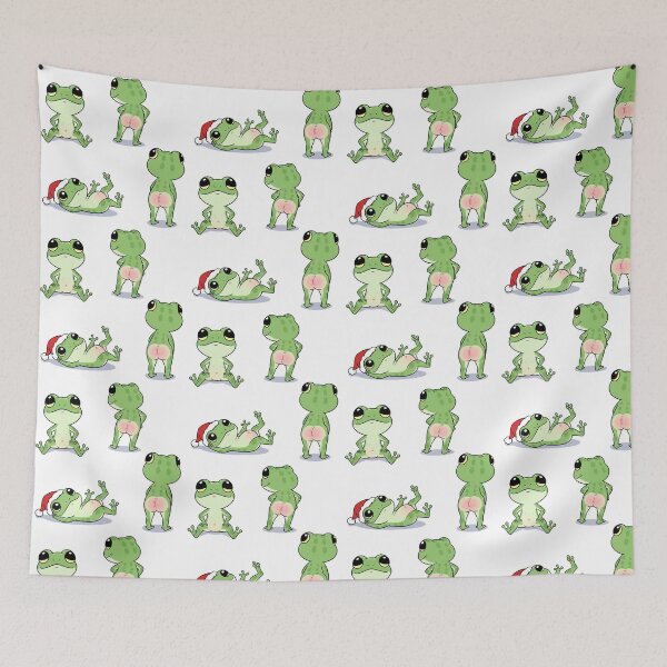 Item preview, Illustration Collection: Funny Anthropomorphic Frog – Kawaii Style designed and sold by Tw1nsAIArt.
