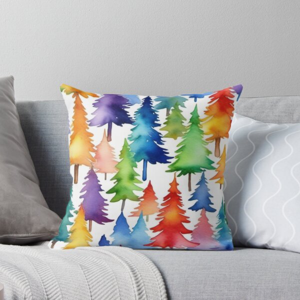 Item preview, Colorful Christmas tree patterns designed and sold by Kraftbaum.