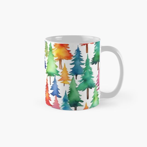 Item preview, Colorful Christmas tree patterns designed and sold by Kraftbaum.