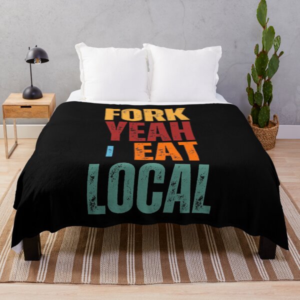 Item preview, Fork Yeah I Eat Local Shirt – Funny Farmers Market Tee, Local Food Lover Gift, Rustic Farm Graphic designed and sold by gomofo1974.