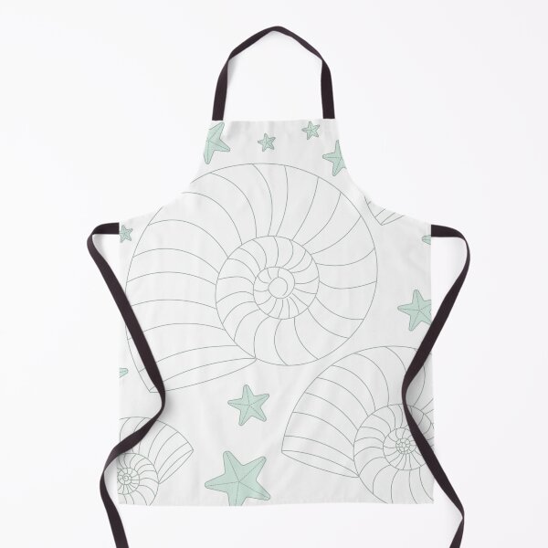 Item preview, Sage Nautilus Shell Pattern – Coastal Ocean Minimalist Seashell & Starfish Aesthetic Design designed and sold by SurfaceLab.