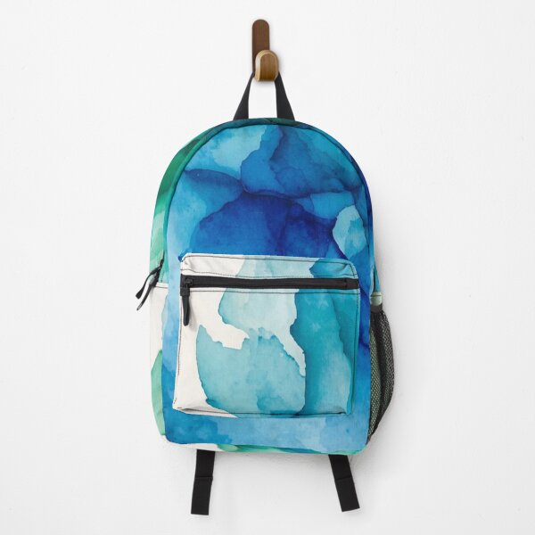 Item preview, Blue and green watercolor splashes designed and sold by ba-gonz.