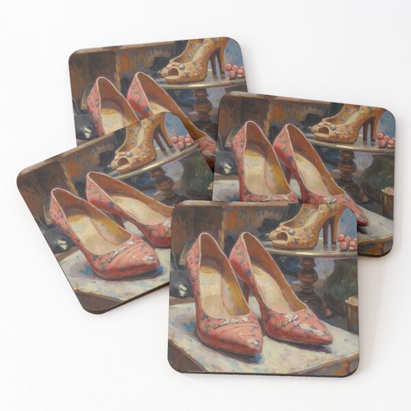 Item preview, Stylish Vintage Floral Heels designed and sold by Mary Spencer.