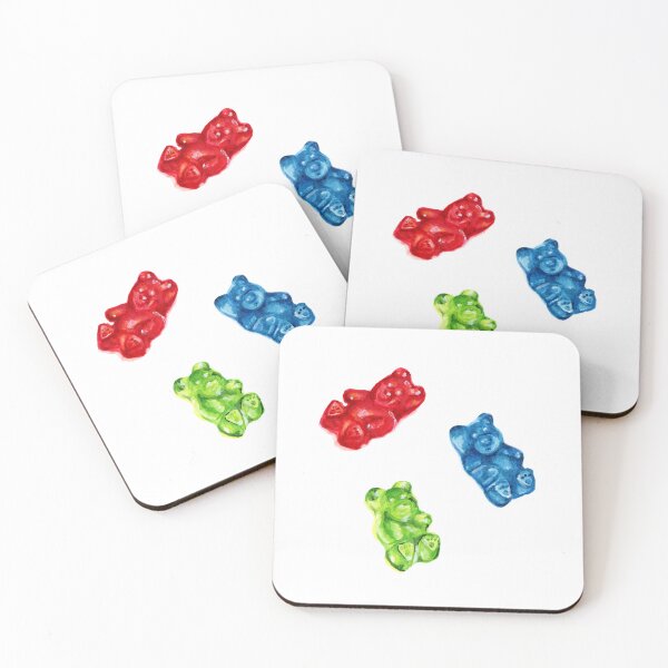 Item preview, Watercolor Gummy Bears Candy designed and sold by megancohen.