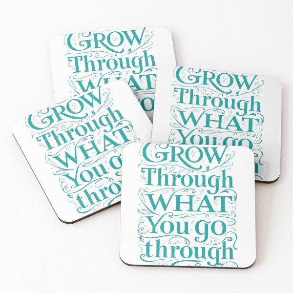 Item preview, Grow Through What You Go Through Inspirational Typography designed and sold by PACS0011.