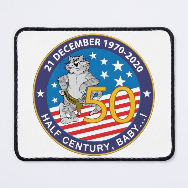 Item preview, F-14 Tomcat 50th Anniversary Half Century Baby Commemorative Patch designed and sold by CharlieDesings.
