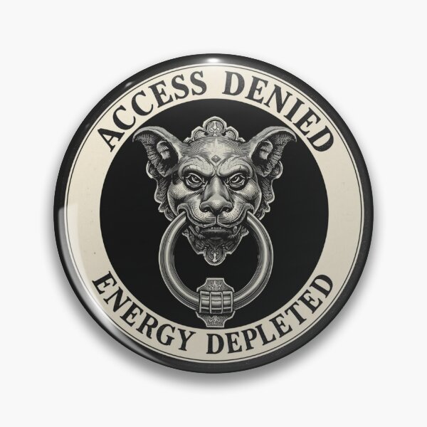 Item preview, Access Denied Energy Depleted Gargoyle | Introvert designed and sold by VENOHA.