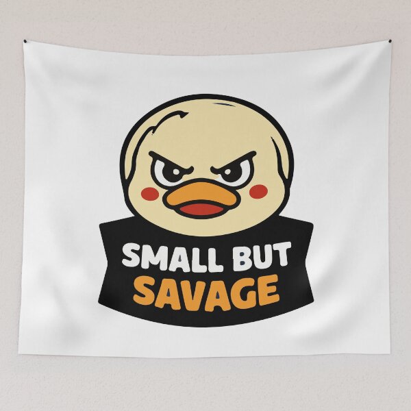 Item preview, Small But Savage Cute Angry Duck Illustration designed and sold by Xezyy.