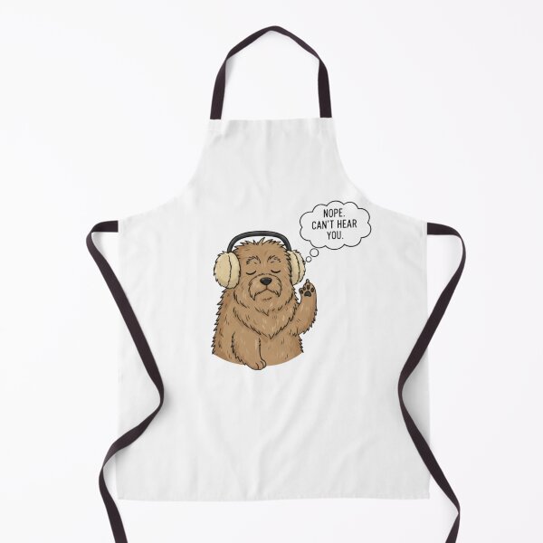 Item preview, dog wearing earmuffs designed and sold by Letter & Petal.