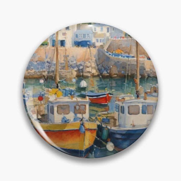 Artikelvorschau, Trawler Boats in the Harbour Basin entworfen und verkauft von sid1802.