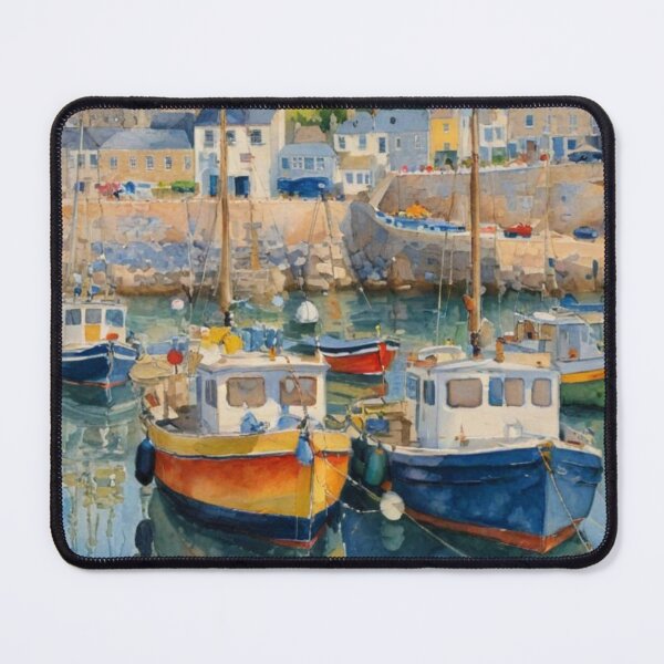 Item preview, Trawler Boats in the Harbor Basin designed and sold by sid1802.