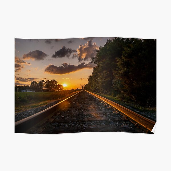 Gold on the Rails Poster
