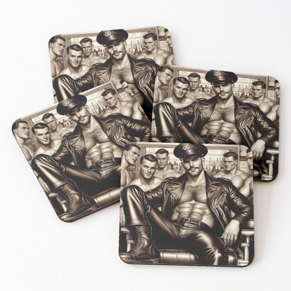 Item preview, Vintage Leather Legends Berlin Bar Series Bar Service Leder Pride Tom of Finland Tribute Graphic Design designed and sold by ItsAKinkThing.