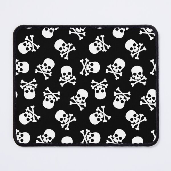 Item preview, Black Skull Seamless Pattern designed and sold by OEKAKIYASAN.