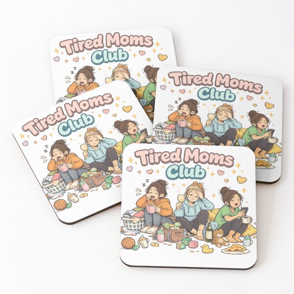 Item preview, Tired Moms Club Shirt – Funny Motherhood Humor Tee for Exhausted Moms designed and sold by GaliciaCity.