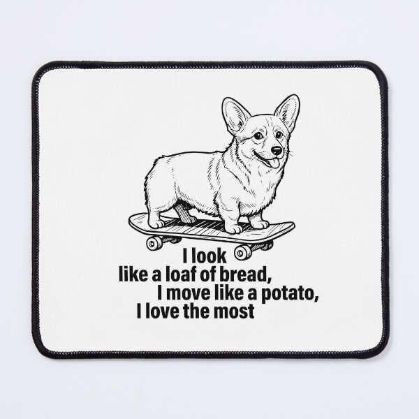 Item preview, Corgi Loaf & Potato – Funny Skate Dogs Club designed and sold by PhokaPhokich.